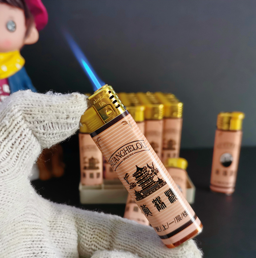 原厂防风黄鹤楼打火机1916如意中支普硬软典藏广告打火机商务直冲