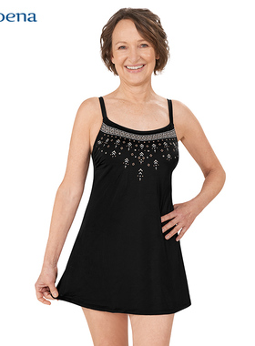 德国进口amoena 乳腺术后义乳假胸专用裙式连体泳衣游泳温泉71611