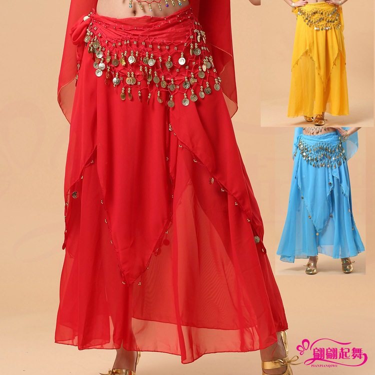 印度舞蹈演出表演练习服裙子成人演出服肚皮舞裙子新款雪纺吊币裙|ruв категории Женская одежда, костюм/национальная одежда/театр костюм, национальная одежда/этап погрузки - от Buy2taobao.com для оказания профессиональной услуги покупки агента Taobao