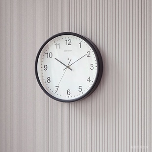 电波自动对时极简挂钟静音客厅时钟现代简约钟表北欧钟表挂墙高级