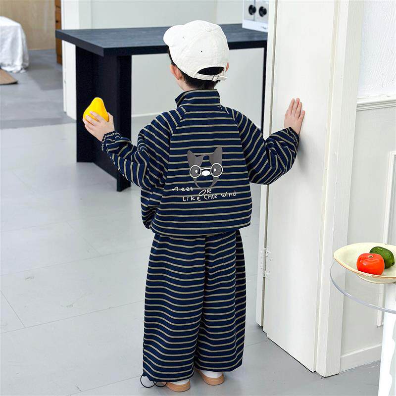 新品男童春装套装韩版帅气衣服2026春秋季新款儿童卫衣外套运动两
