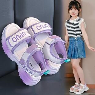 女童凉鞋2026夏季新款时尚洋派小女孩夏天儿童绝美公主鞋子小学生