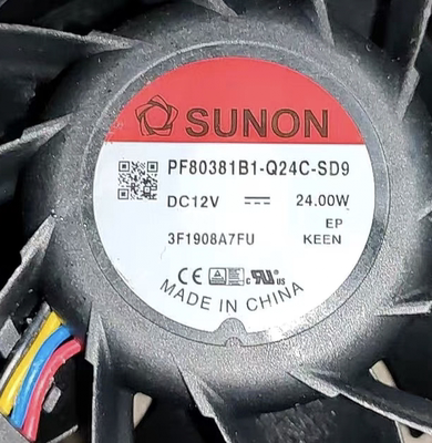 全新PF80381B1-Q24C-SD9 8038 12V 24W高转速PWM温控四线散热风扇