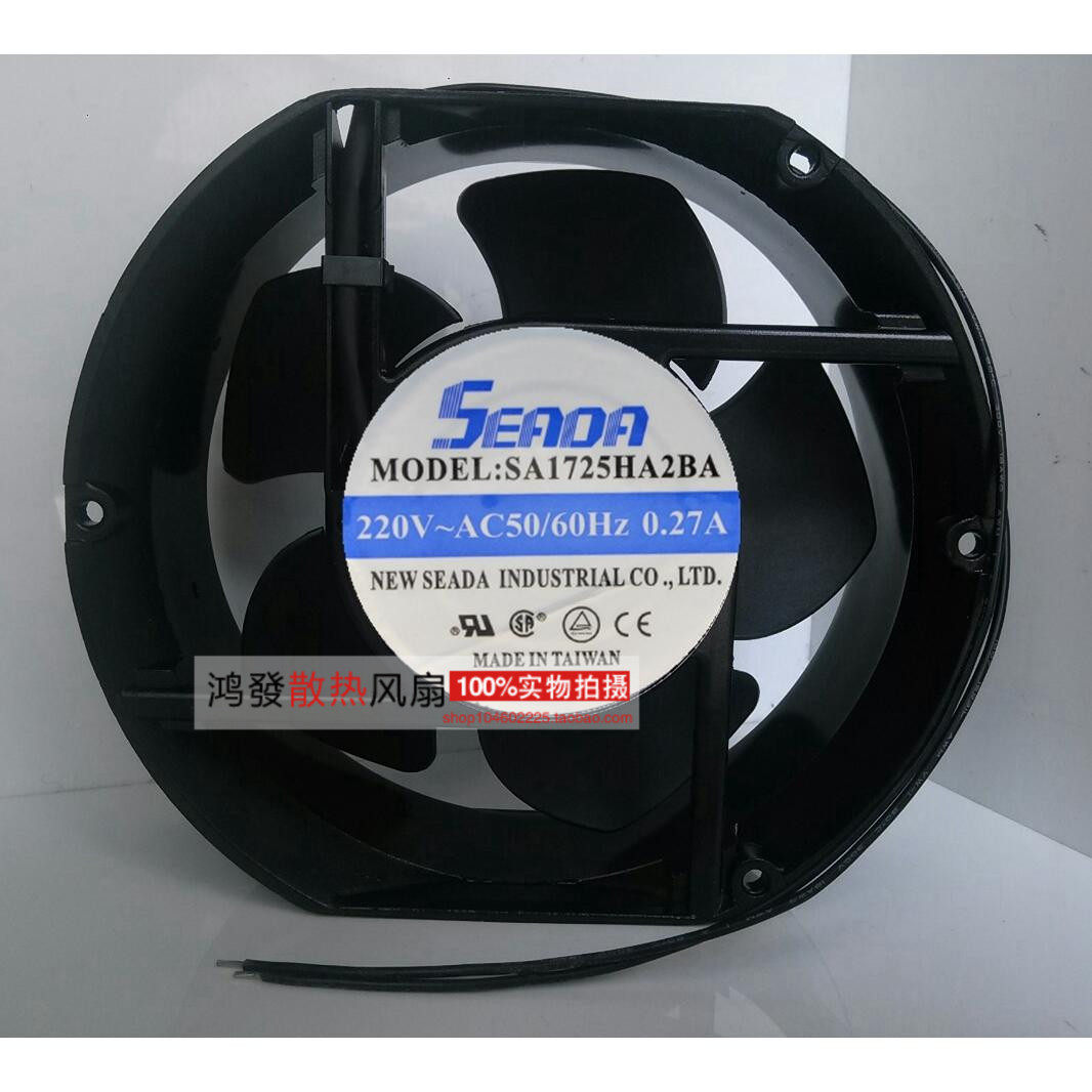 台湾SEADA 220V 0.27A SA1725ha2ba滚珠轴流散热风机机柜交流风扇