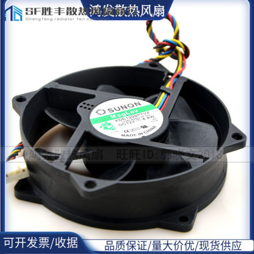 建准SUNON 9cm 9025 4针磁浮风扇 KDE1209PTVX 12V 4.4W 圆形
