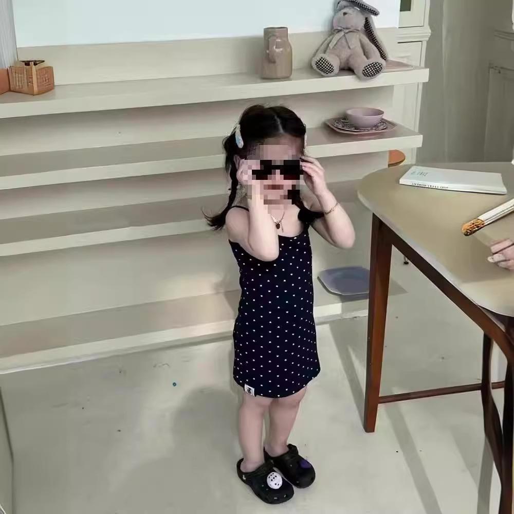 女童夏装吊带裙儿童薄款1岁波点无袖包臀连衣裙2小童洋气纯棉裙子