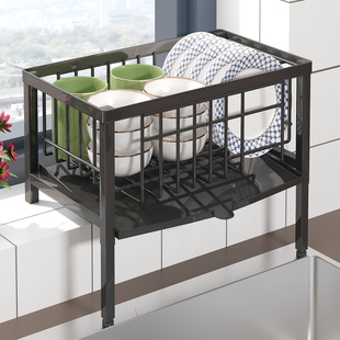 厨房窗台沥水碗碟盘架洗碗水池沥水架置物架水槽抹布海绵晾晒架子