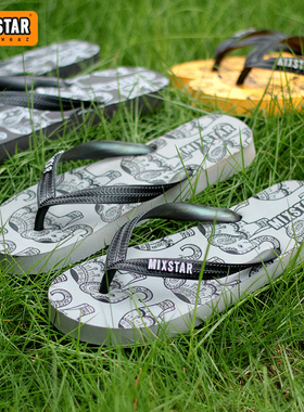 mixstar 2025新款夏季人字拖鞋男款防滑休闲凉鞋涉水凉拖沙滩鞋