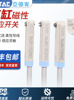 亚德客磁性开关DMSG/CMSG/CMSH-CS1-U-J-F-G-020-030-N-W感应气缸