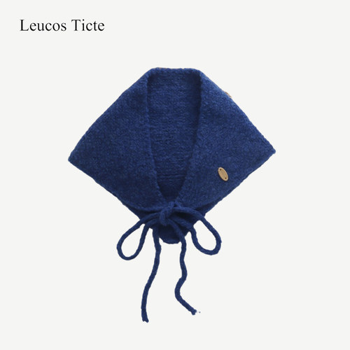 针织圈圈羊毛三角巾秋冬