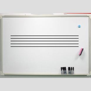 简约五线谱线条墙贴纸音乐教学用可书写黑板白板镂空线条防水自粘