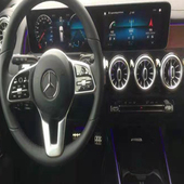 适用奔驰a180手机支架a200圆形出风口新款 网红自动重力车载导航架