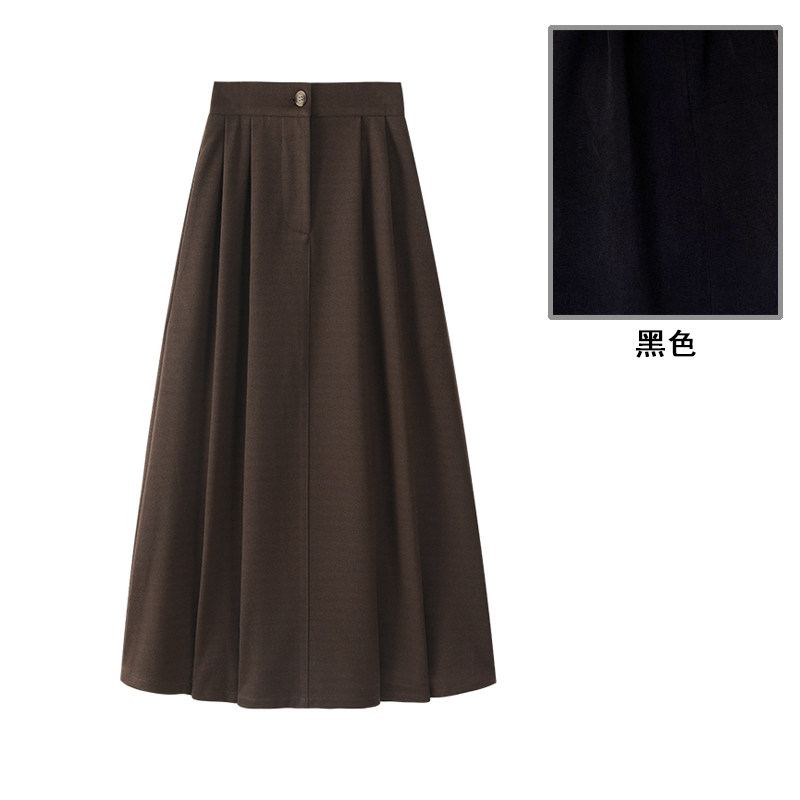 하프 스커트 2024 신상 여성 여름 일본식 홍콩 스타일 작은 사람들을 위한 하이웨이스트 스커트