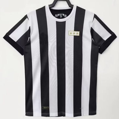 复刻版2017年尤文图斯120周年复古老款球衣 怀旧纪念款短袖足球服