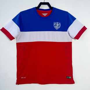 复刻版2014年世界杯美国国家队客场复古老款球衣短袖怀旧足球服男