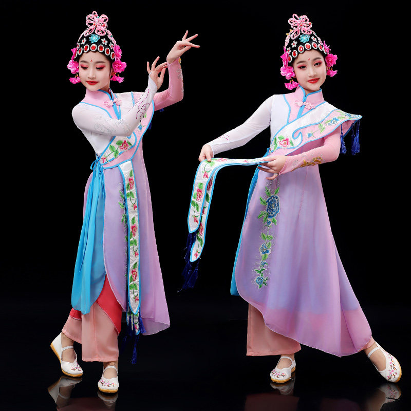 儿童花旦京剧戏曲演出服中国风