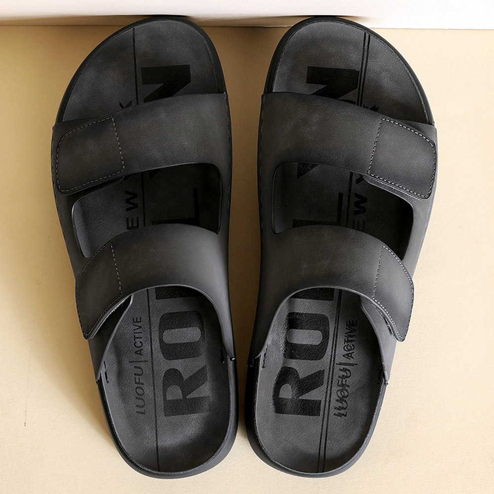 高端小眾款~軟底輕便潮流一字拖~