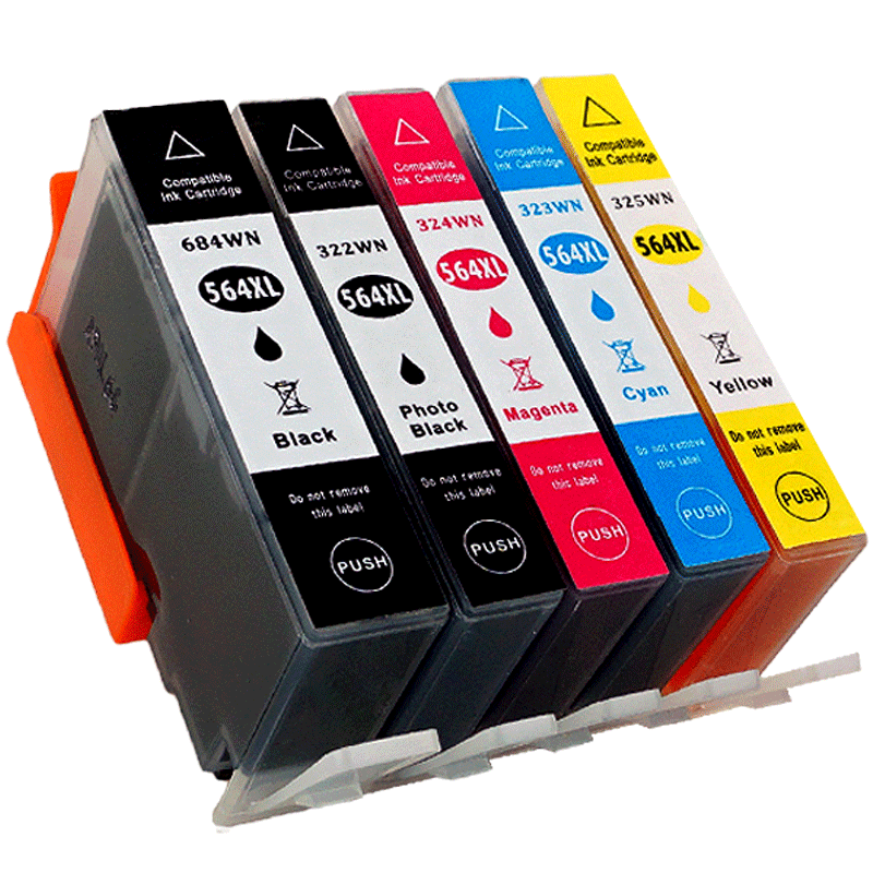 壹诺适用 惠普564xl墨盒hp photosmart 7510 7520 6520打印机墨盒Photosmart D5460 B8550 C5380墨盒5510墨水