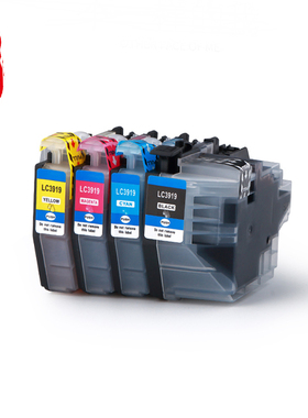 壹诺适用兄弟打印机mfc-J3930dw J3530dw 2330dw J2730dw彩色打印复印扫描一体机墨盒LC3919bk黑色 墨盒 墨水