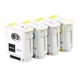 壹诺兼容适用 惠普 HP510打印机适用黑色墨盒 hp CH565A 惠普 HPC4911A打印机适用不堵头彩色墨盒 82号墨盒