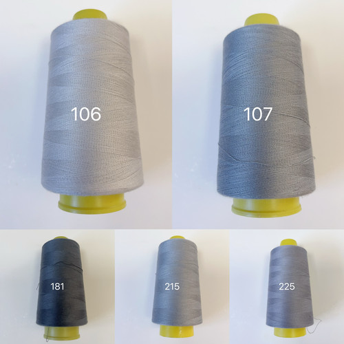 缝纫线家用工业缝衣服手缝线缝纫机用线40/2细线 灰色系列