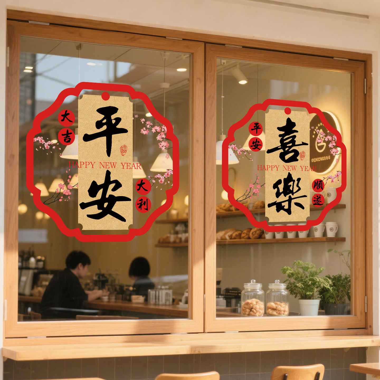 马年静电贴2026新年氛围布置春节装饰银行酒店贴纸贴画橱窗窗贴,家居饰品,门贴,淘宝优惠券,粉丝福利购,淘宝优惠卷