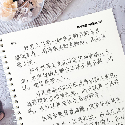 鲸落体 练字帖央视文案成年人大学生成人练字女生手写体硬笔漂亮
