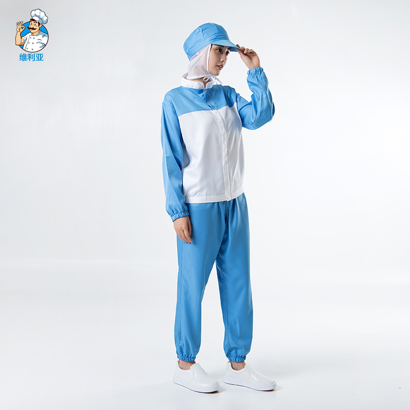 长袖男女通用车间工作服透气