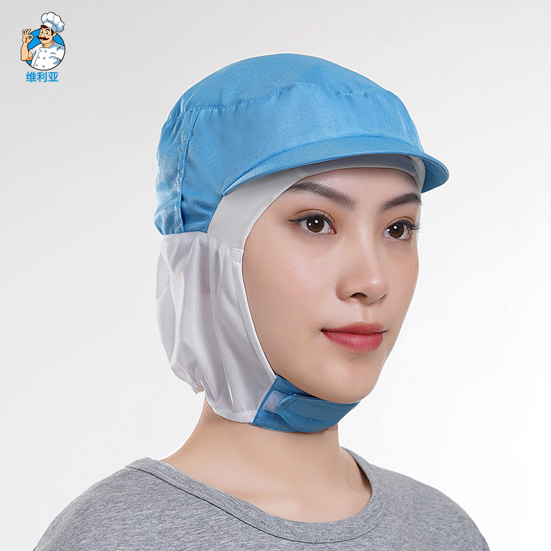 夏季食品厂防护帽子透气工作帽