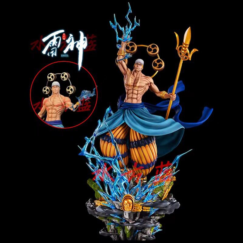 日版动漫海贼王 gk 黑珍珠 雷神 空岛艾尼路手办梦想小镇雕像摆件