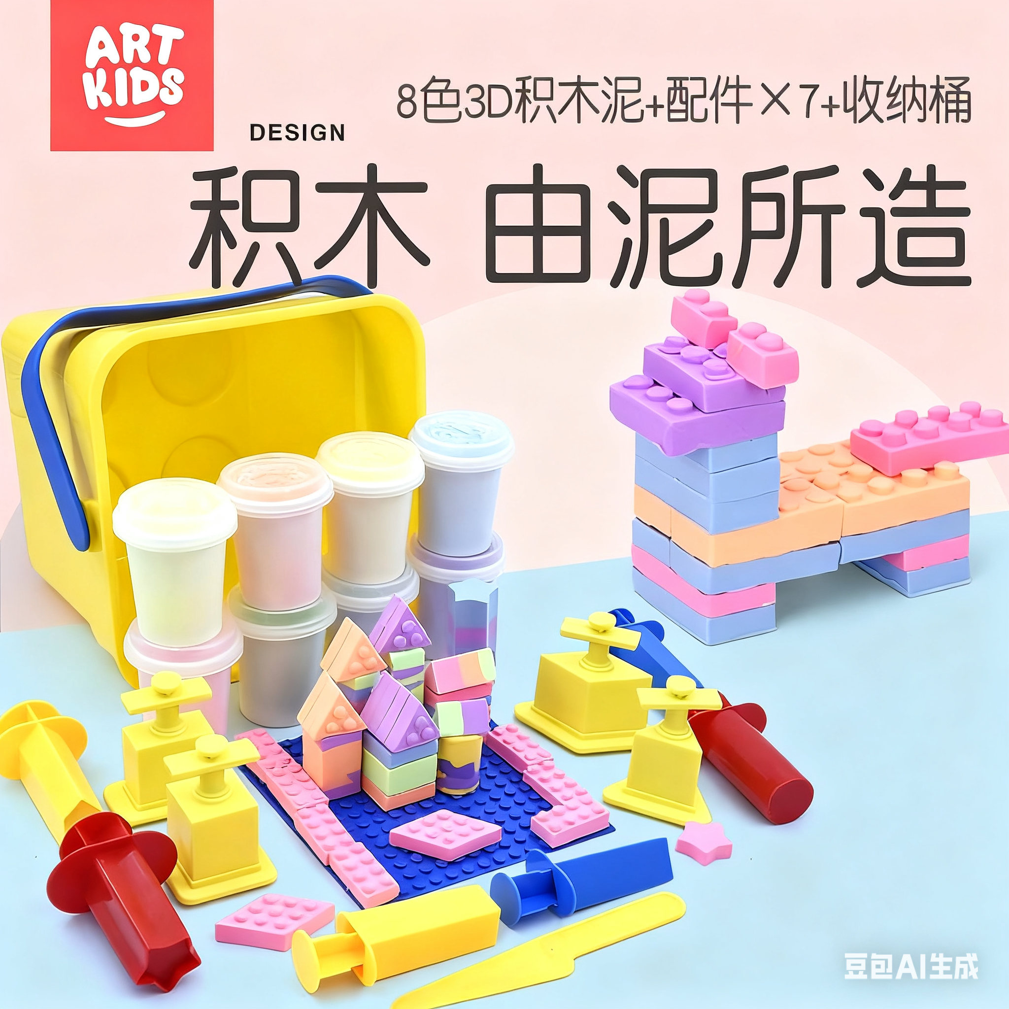 艺启乐3d无毒彩泥太空超轻玩具