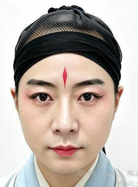 戏曲包头用品网子黑色网巾武生头罩小生布发网戏剧用品大全系带