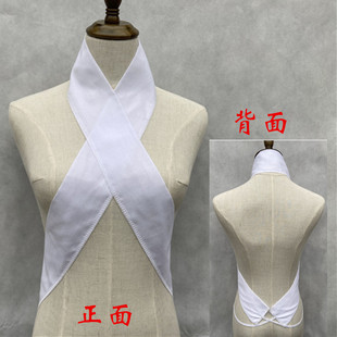 戏曲内衬白领古装小生小旦白色假领cos服装义领古装表演领内衣领