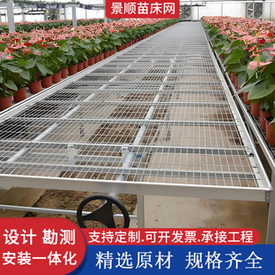 农业连栋大棚种植苗床育苗床网片温室养殖苗床架子花卉移动苗床网