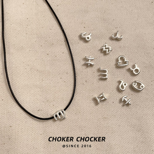 S925纯银星座定制项链choker