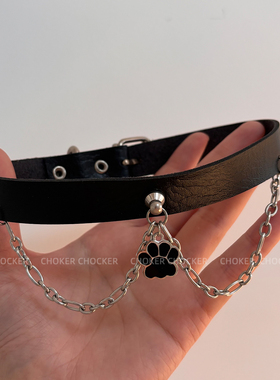 原创小狗爪颈链女项圈