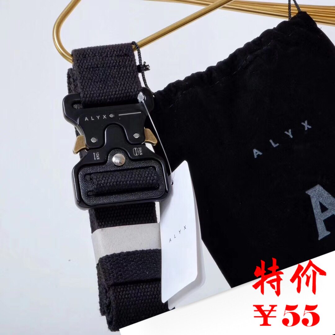 COW SPOT ALYX 벨트 1017 9SM 힙합 하이 스트리트 전술 기능성 금속 버클 캔버스 벨트