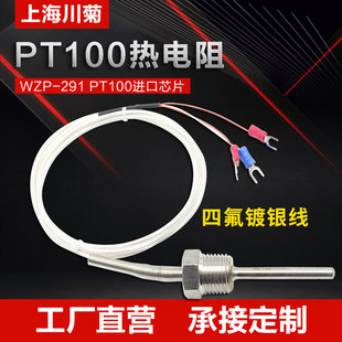 WZP 291防水电阻Pt100温度传感器二三线4分牙螺纹固定热电阻探头