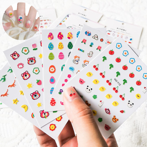 儿童指甲贴片女孩穿戴甲