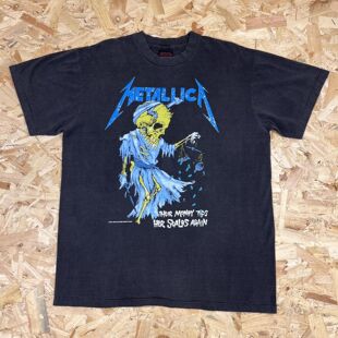 Metallica金属乐队美式复古骷髅头摇滚短袖Archive高街纯棉T恤男