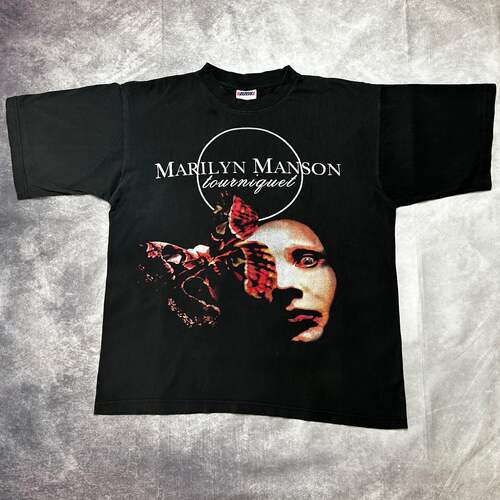 重磅潮牌短袖T恤MarilynManson