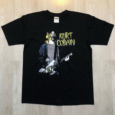 涅槃乐队科特柯本纯棉短袖T恤男