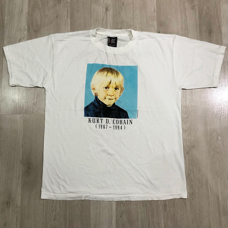 短袖T恤vintage复古男女科特柯本