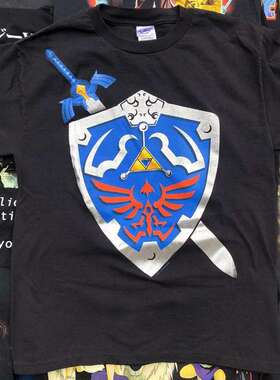 塞尔达传说周边印花短袖CityBoy日系休闲重磅OS风潮流圆领纯棉T恤