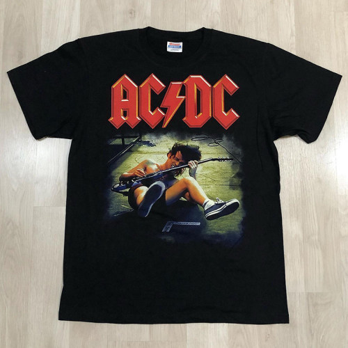 ACDC乐队硬摇滚复古纯棉短袖T恤