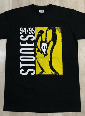 The Rolling Stones滚石乐队美式复古摇滚短袖VTG高街潮牌纯棉T恤