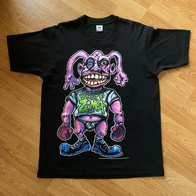 白僵尸乐队摇滚美式复古短袖T恤