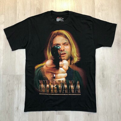 摇滚乐队ins宽松高街休闲短袖t恤