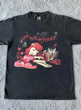 美式复古红辣椒乐队Red Hot Chili Peppers摇滚风潮牌短袖t恤男女