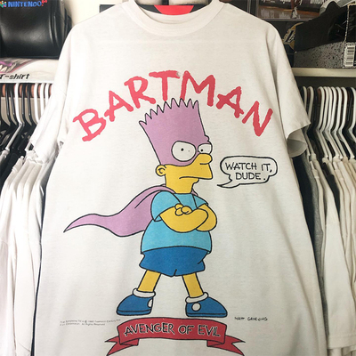 短袖卡通情侣款辛普森一家T恤棉